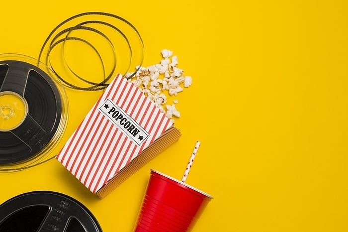 Movie roll popcorn, by Oleksandr Latkun