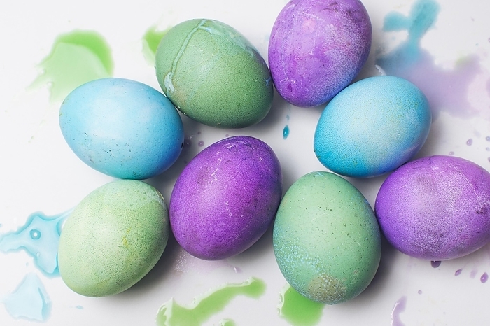 Set bright easter eggs blots, by Oleksandr Latkun