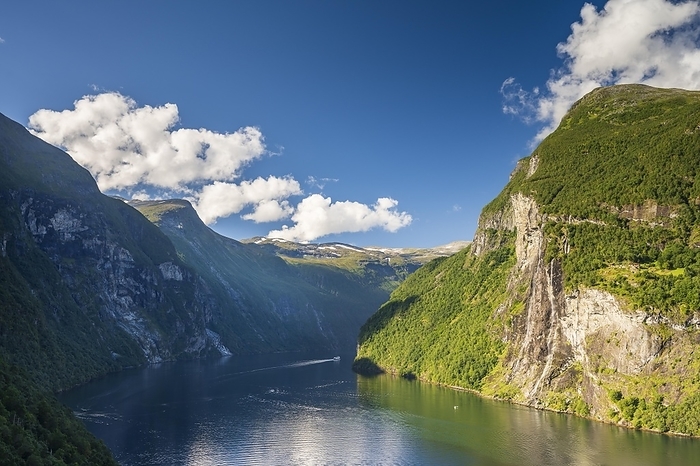 View of Geirangerfjord, near Geiranger, Møre og Romsdal, Norway, Europe, by Robert Haasmann