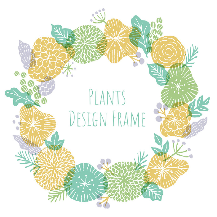 Floral and plant design frame