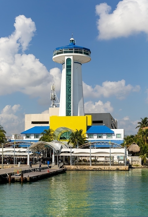 Mexico Ultramar ferry terminal at Puerto Juarez, Cancun, Quintana Roo, Yucatan Peninsula, Mexico, Central America, by Ian Murray