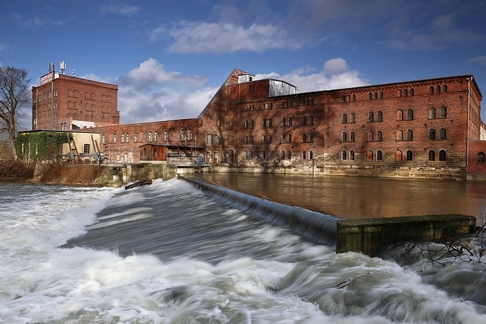 Germany Weir at Jonitzer M hle near Dessau, Middle Elbe Biosphere Reserve, Saxony Anhalt, Germany, Europe, by Volker Lautenbach