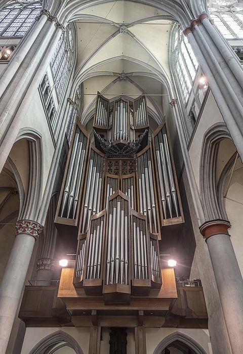 Germany Altenberg Cathedral  also Bergischer Dom , organ by the Klais company in Bonn, 1980, former monastery church of Altenberg Abbey, built by the Cistercians since 1133, Odenthal, North Rhine Westphalia, Germany, Europe, by Norbert Neetz
