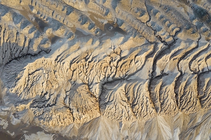 Aerial view over exploited and devastated landscape of the Nochten opencast pit, lignite mine near Weißwasser, Weisswasser, Saxony, Eastern Germany, by alimdi / Arterra / Sven Erik Arndt