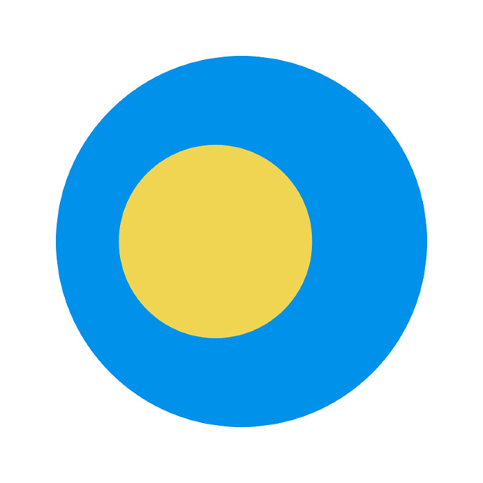 Palau Flag Circle
