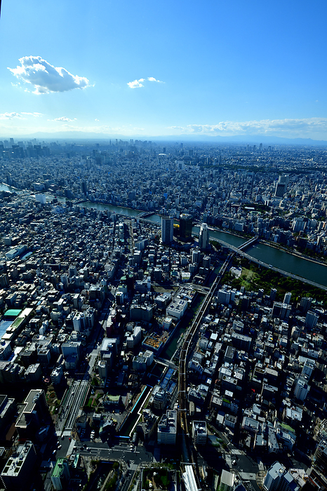 From the Tokyo Sky Tree Observation Deck Enjoy a 360 degree trip around the Kanto Plain from the Tokyo Sky Tree Observation Deck and the observation corridor, with the clear Tokyo sky and the city in the foreground.
