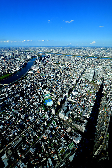From the Tokyo Sky Tree Observation Deck Enjoy a 360 degree trip around the Kanto Plain from the Tokyo Sky Tree Observation Deck and the observation corridor, with the clear Tokyo sky and the city in the foreground.