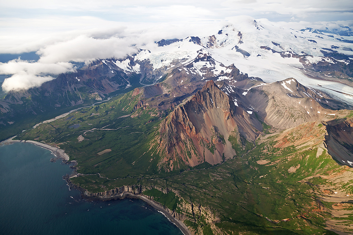 Flight over the Katmai National Park in Alaska Flight over the Katmai National Park in Alaska, by Zoonar Andreas Edelm
