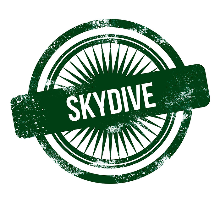 skydive   green grunge stamp skydive   green grunge stamp, by Zoonar Markus Beck