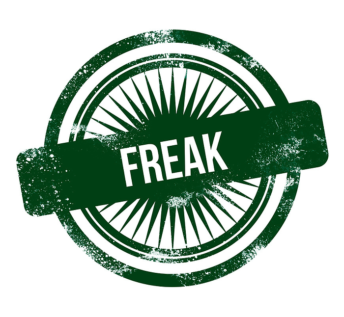 freak   green grunge stamp freak   green grunge stamp, by Zoonar Markus Beck