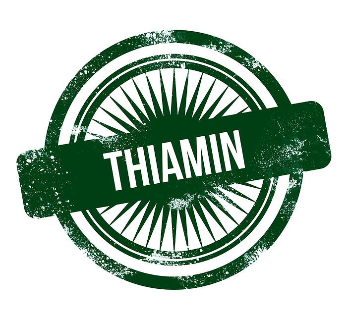 Thiamin   green grunge stamp Thiamin   green grunge stamp, by Zoonar Markus Beck