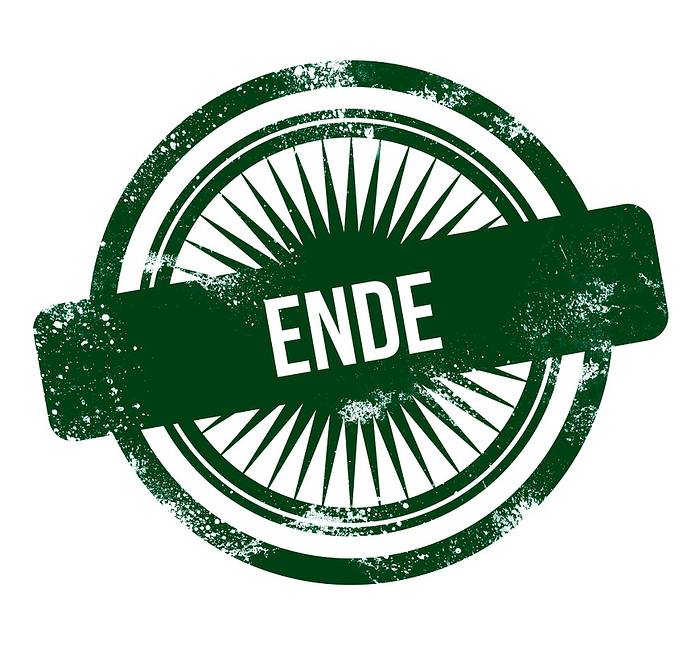 ende   green grunge stamp ende   green grunge stamp, by Zoonar Markus Beck