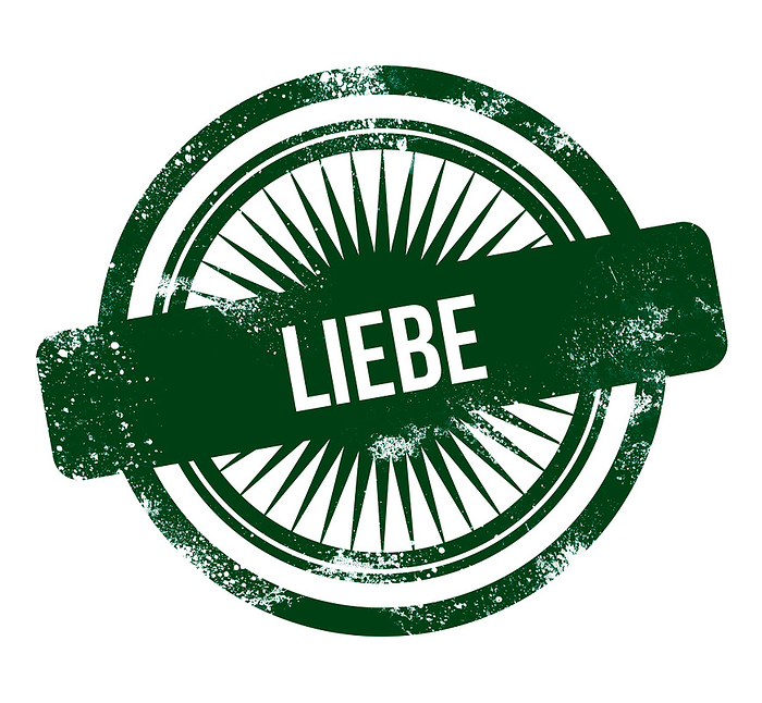 liebe   green grunge stamp liebe   green grunge stamp, by Zoonar Markus Beck