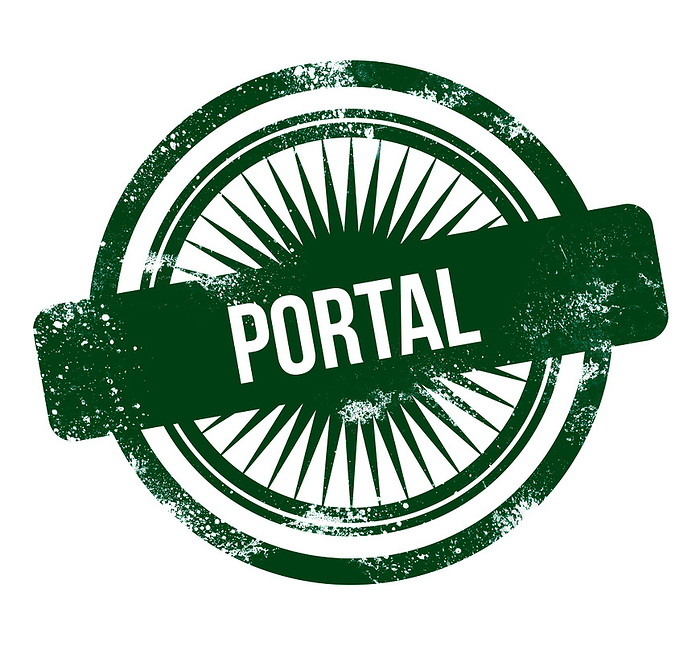 Portal   green grunge stamp Portal   green grunge stamp, by Zoonar Markus Beck