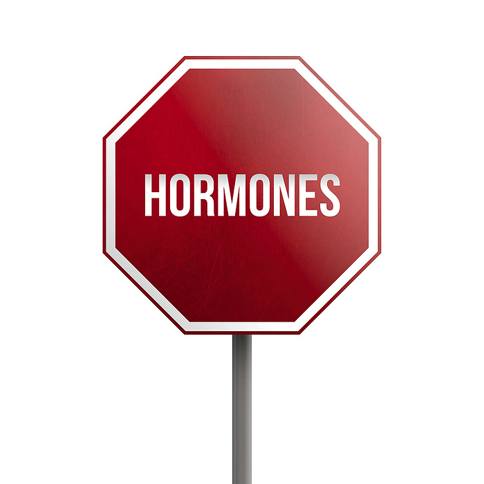 hormones   red sign isolated on white background hormones   red sign isolated on white background, by Zoonar Markus Beck