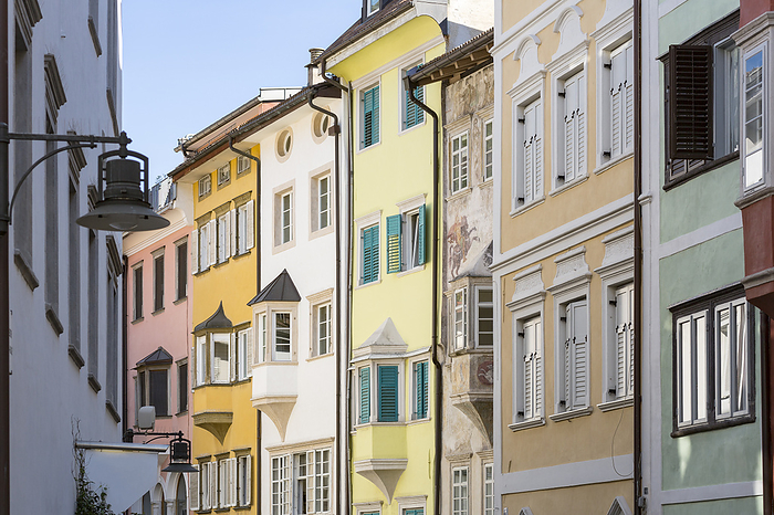 Typical house facades in Bolzano, South Tyrol, Italy Typical house facades in Bolzano, South Tyrol, Italy, by Zoonar Harald Biebel