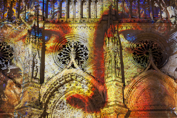 Spectacle at the cathedral of Orleans, Centre Val de Loire, France Spectacle at the cathedral of Orleans, Centre Val de Loire, France, by Zoonar Francisco Jav