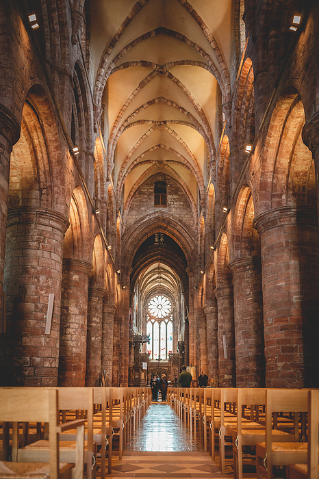 Illuminated Inside of St Magnus Cathedral at Kirkwall, Scotland, vertical shot Illuminated Inside of St Magnus Cathedral at Kirkwall, Scotland, vertical shot, by Zoonar Markus Beck