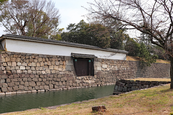 Buried gate of Nijo Castle, Kyoto