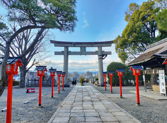 Torii gate of Toyokuni Shrine, Kyoto