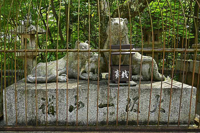Shigisan Asagosonji Temple Stone Statue Ikoma gun, Nara Pref. Stone Statue with History at Chago sonji Temple Osaka Ichi Yamaneko  Stone Statue of Tiger 