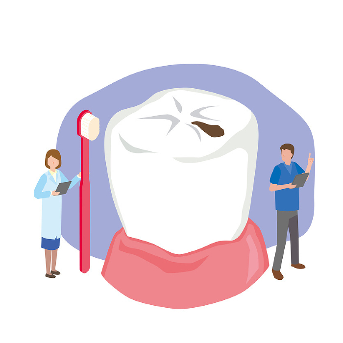 Clip art of tooth and dentist