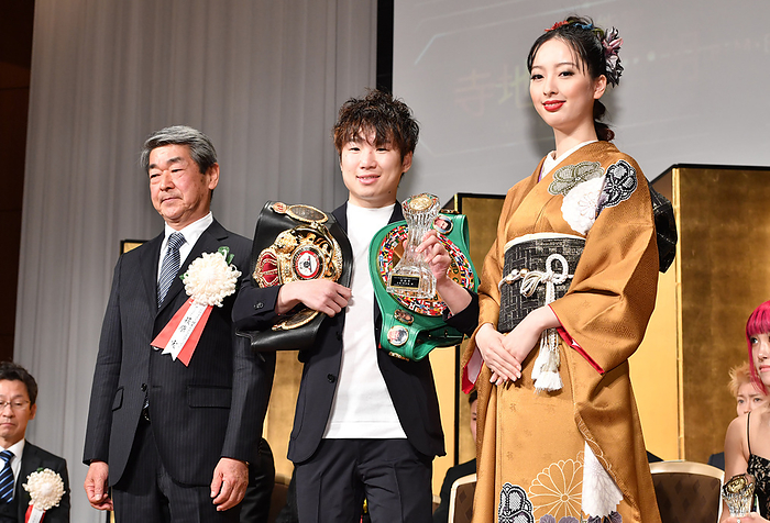 2023 Boxing Annual Awards Ceremony February 19, 2024 Boxing 2023 Annual Awards Ceremony for Outstanding Athlete of the Year Teraji Kenshiro  center  received the Skills Award Location: Tokyo Dome Hotel,