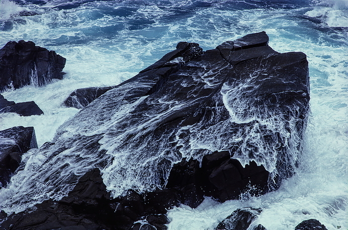 windswept and wave beaten shore Cape Toimisaki, Miyazaki Prefecture, Japan, from the photo collection  Amechi  Heaven and Earth .