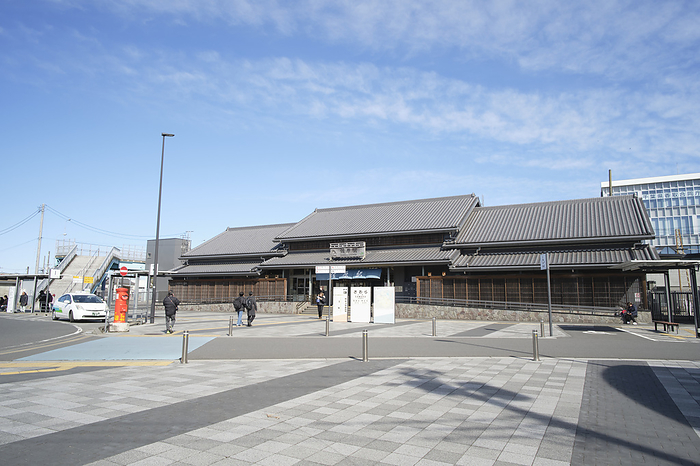 Sawara Station, JR Narita Line, photographed in 2024 February 2024 Katori City, Chiba Prefecture