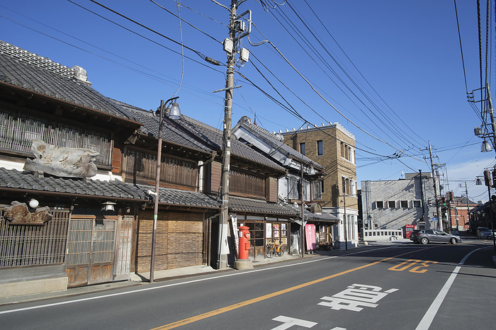 Photo taken in 2024 Suigo Sawara Townscape with old buildings February 2024 Katori City, Chiba Prefecture