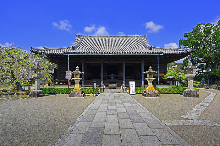 Dojoji Temple Main Hall Hidaka gun, Wakayama Pref. Main hall of Dojoji Temple, known for the Dojoji temple bell in Noh and Ningyo Joruri  puppet drama 