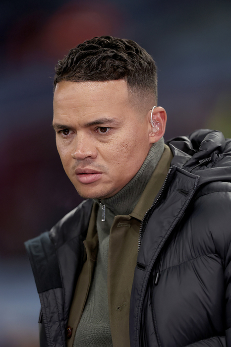 Aston Villa v Newcastle United   Premier League Jermaine Jenas, Television presenter for TNT Sports on the side line before the Premier League match between Aston Villa and Newcastle United at Villa Park on January 30, 2024 in Birmingham, England.   WARNING  This Photograph May Only Be Used For Newspaper And Or Magazine Editorial Purposes. May Not Be Used For Publications Involving 1 player, 1 Club Or 1 Competition Without Written Authorisation From Football DataCo Ltd. For Any Queries, Please Contact Football DataCo Ltd on  44  0  207 864 9121