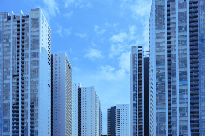 Towers of condominiums Background