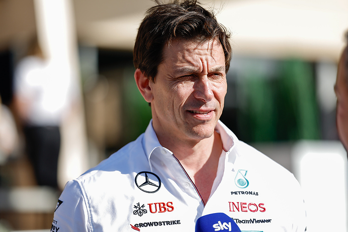 F1 Pre season Testing in Bahrain Toto Wolff F1 Pre season Testing in Bahrain at Bahrain International Circuit on February 21, 2024 in Sakhir, Bahrain.  Photo by HOCH ZWEI 