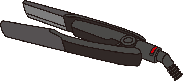Clip art of black hair iron