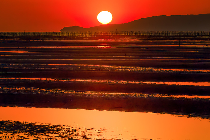 Sunset at Mikoshirai Beach