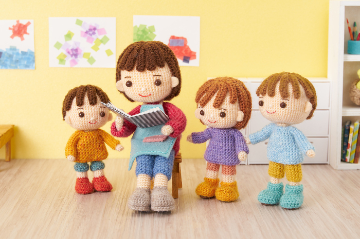 Amigurumi doll Kindergarten