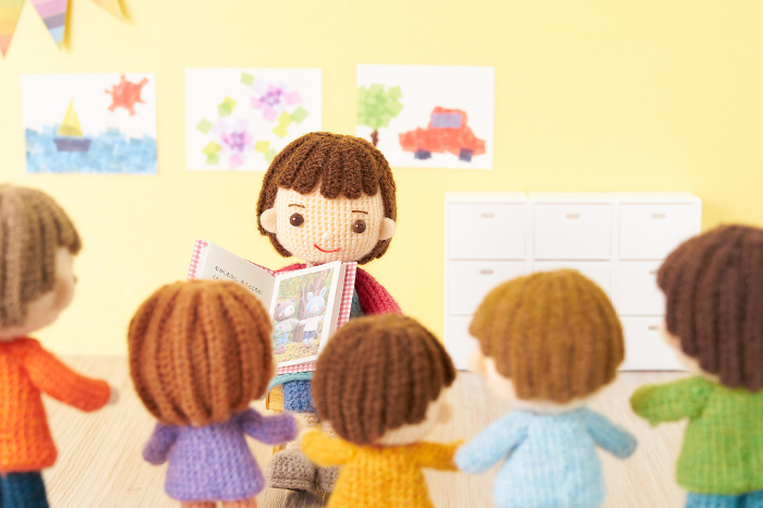 Amigurumi doll Kindergarten