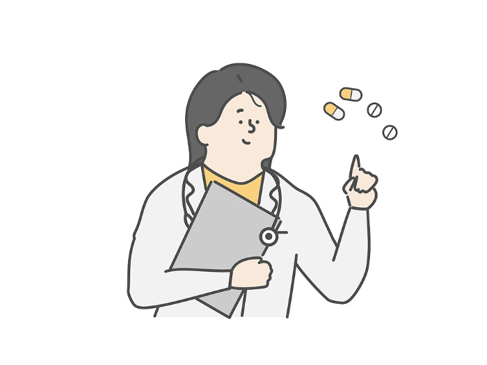 Female doctor explaining medicine Pharmacist