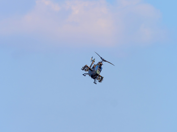 JGSDF AH-1S Cobra anti-tank helicopter in flight