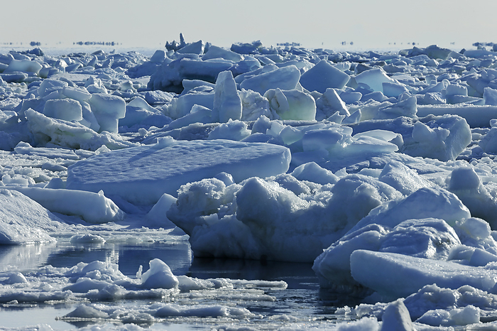 Drift Ice in the Sea of Okhotsk, Hokkaido