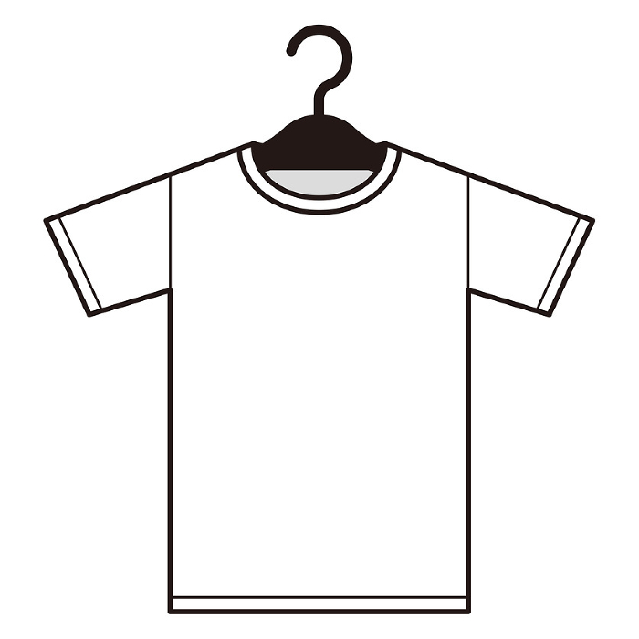 Clip art of T-shirt on hanger