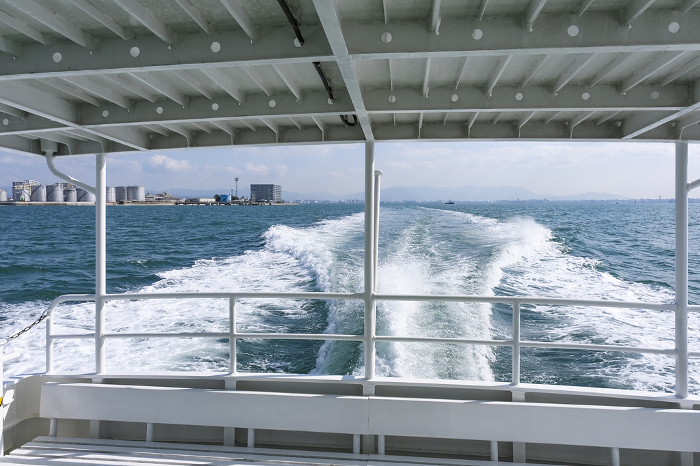 View from a cruise ship bound for Shiga Island, Fukuoka