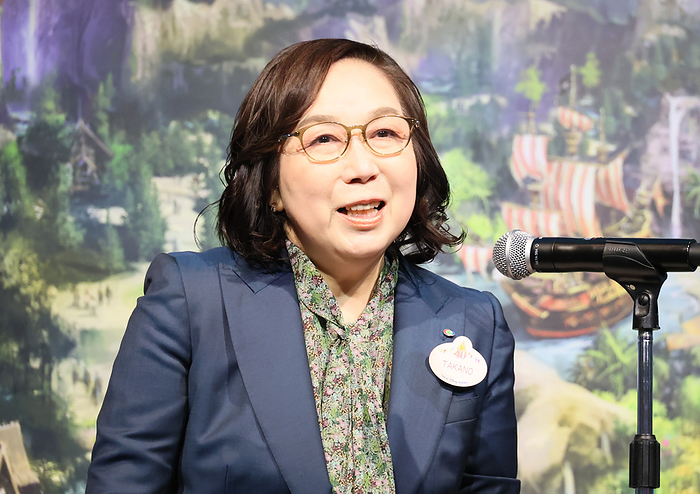 Tokyo Disney Resort announce overview of the new area  Fantasy Springs  February 27, 2024, Urayasu, Japan   Tokyo Disney Resort operator Oriental Land chairwoman and CEO Yumiko Takano announces overview of the DisneySea s new area  Fantasy Springs  in Urayasu, suburban Tokyo on Tuesday, February 27, 2024, 100 days before of the opening of the new facilities. The Fantasy Springs has three attractions of Frozen Kingdom, Rapunzel s Forest, Peter Pan s Never Land and a luxury hotel Fantasy Springs Hotel.     photo by Yoshio Tsunoda AFLO 