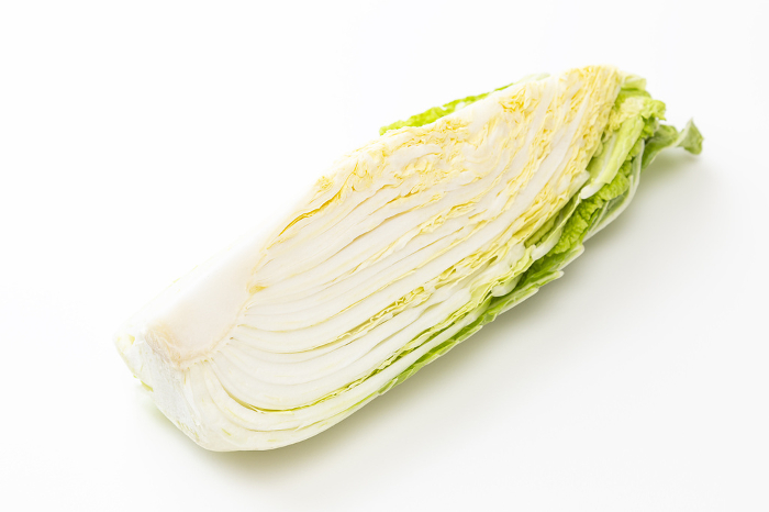 Chinese cabbage on white background