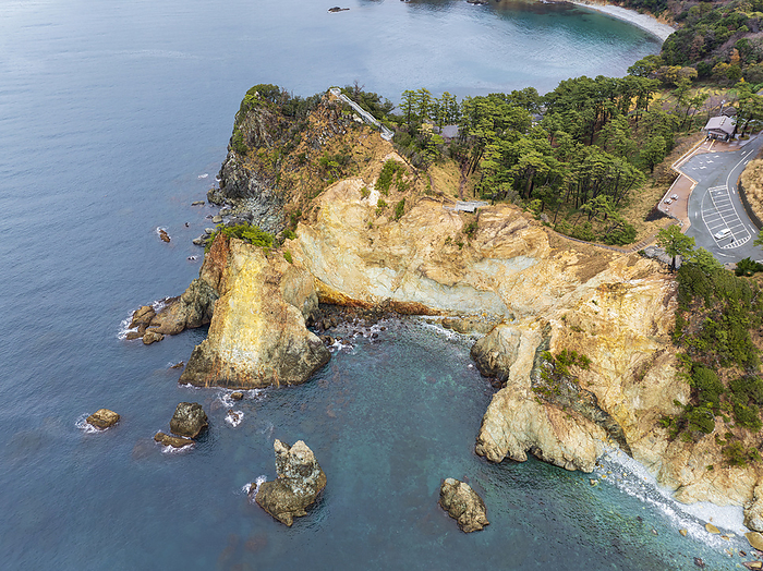 Koganezaki Suruga Bay Designated as a natural monument by the prefecture Drone photography