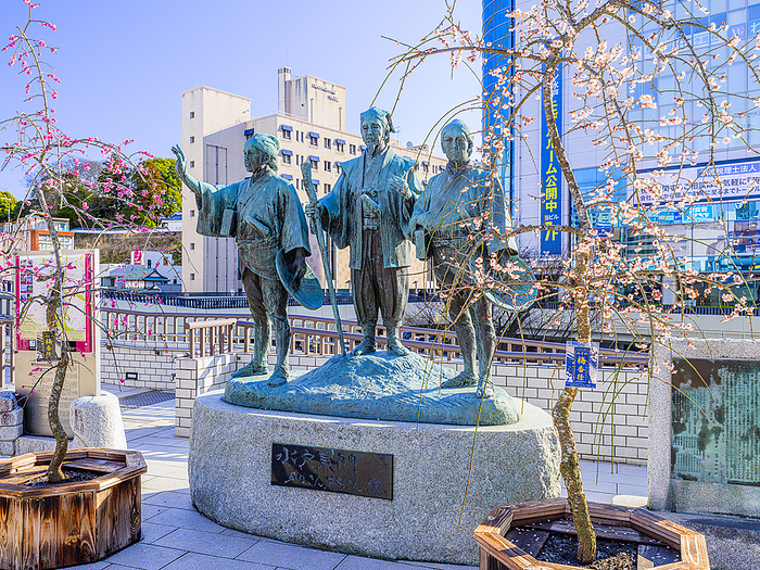 Mito Station, Statue of Mito Komon, Ibaraki Pref.