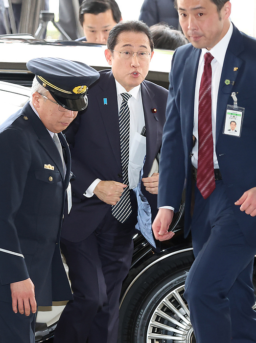 Political Fund Issues Political Ethics Review Committee in the House of Representatives Prime Minister Fumio Kishida enters the National Diet to attend the House of Representatives Political Ethics Examination Committee on February 29, 2024.