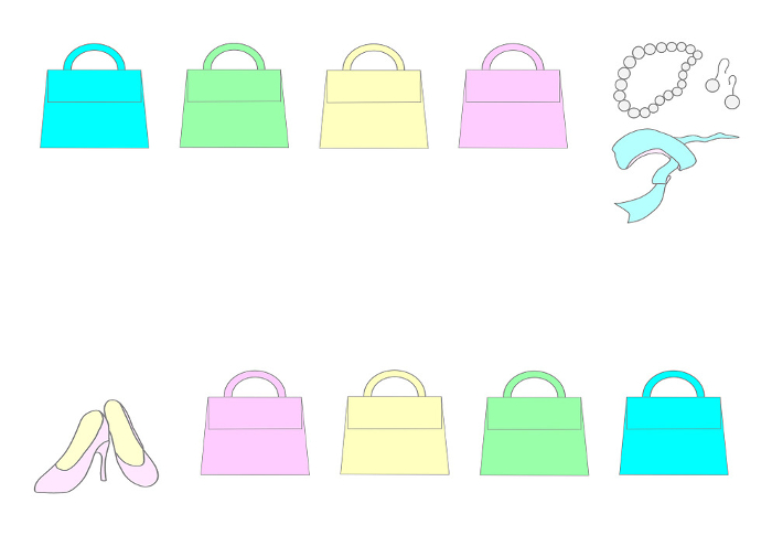 Pastel Color Handbag Frames Web graphics