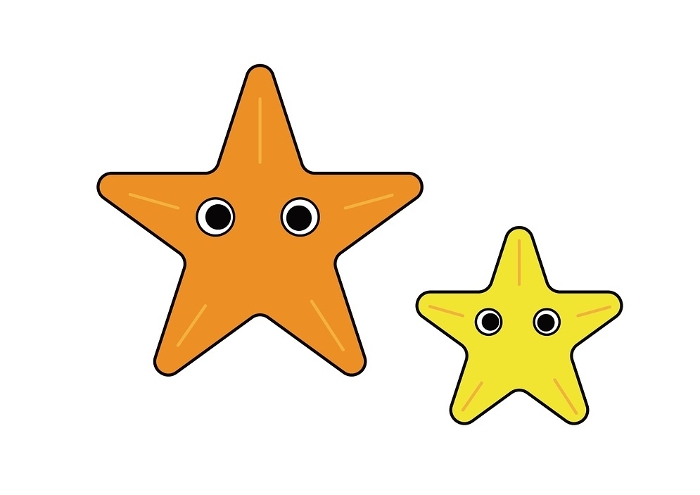 Clip art of starfish